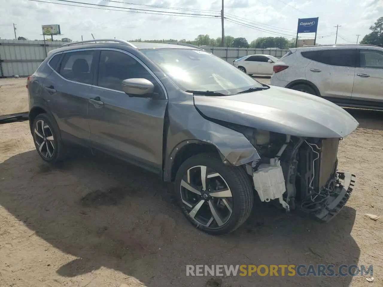 4 fotografías del automóvil dañado JN1BJ1CW7MW452660 NISSAN ROGUE 2021