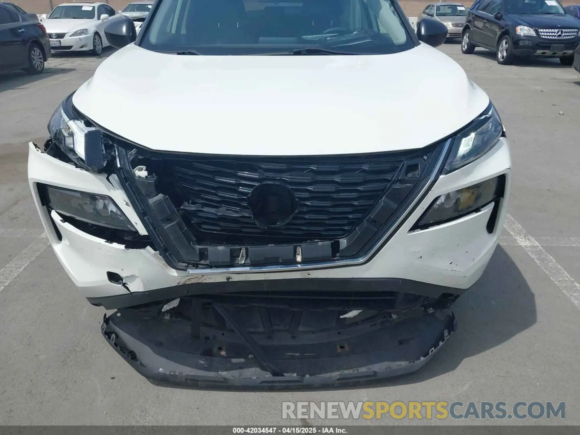 6 fotografías del automóvil dañado JN8AT3AA0MW011687 NISSAN ROGUE 2021