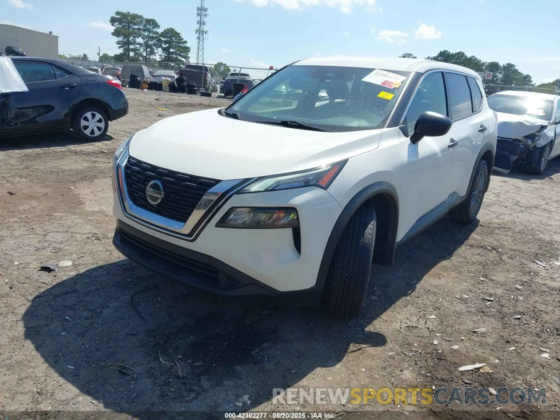 2 fotografías del automóvil dañado JN8AT3AA1MW005641 NISSAN ROGUE 2021
