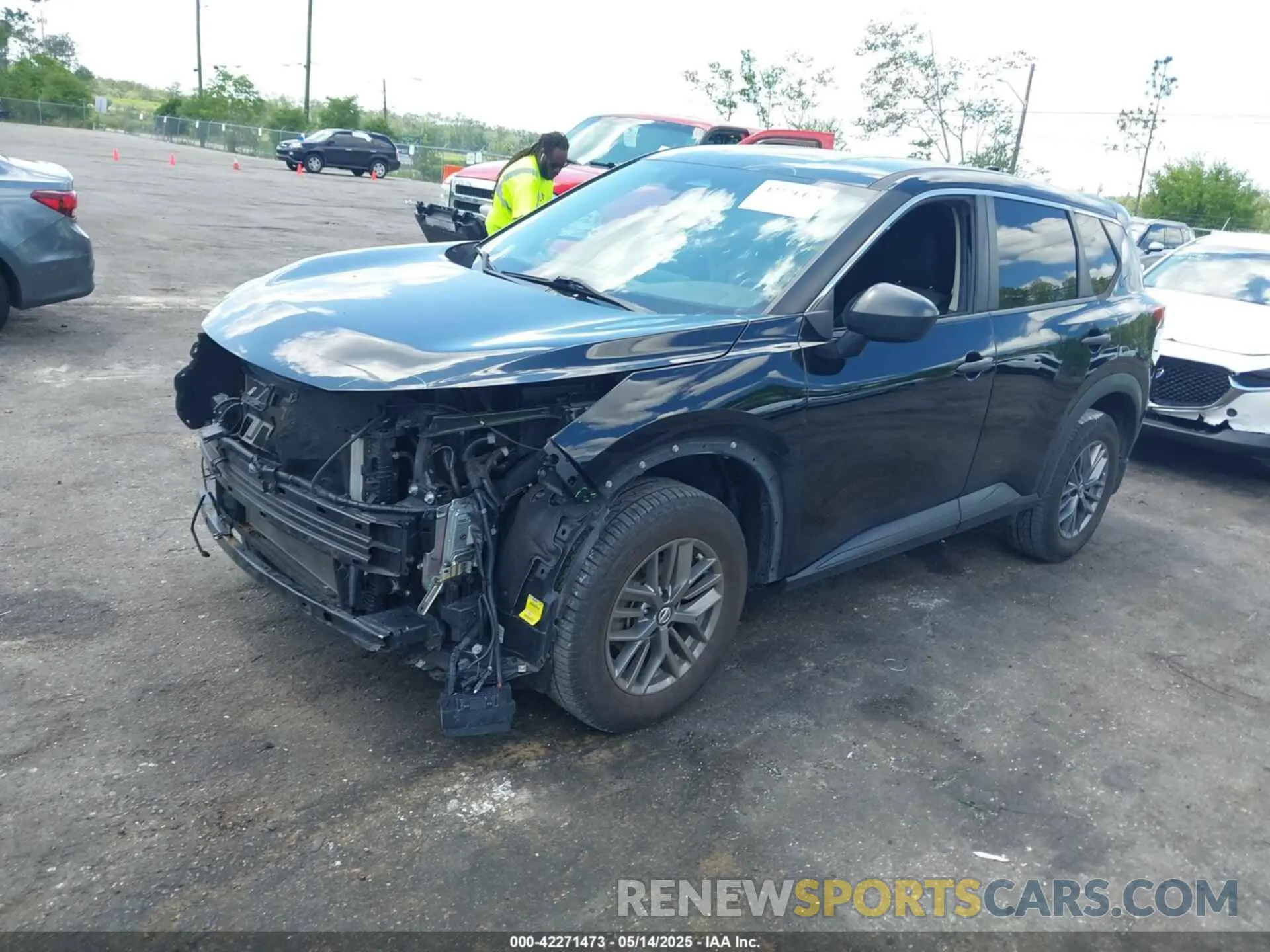 2 fotografías del automóvil dañado JN8AT3AA2MW002456 NISSAN ROGUE 2021