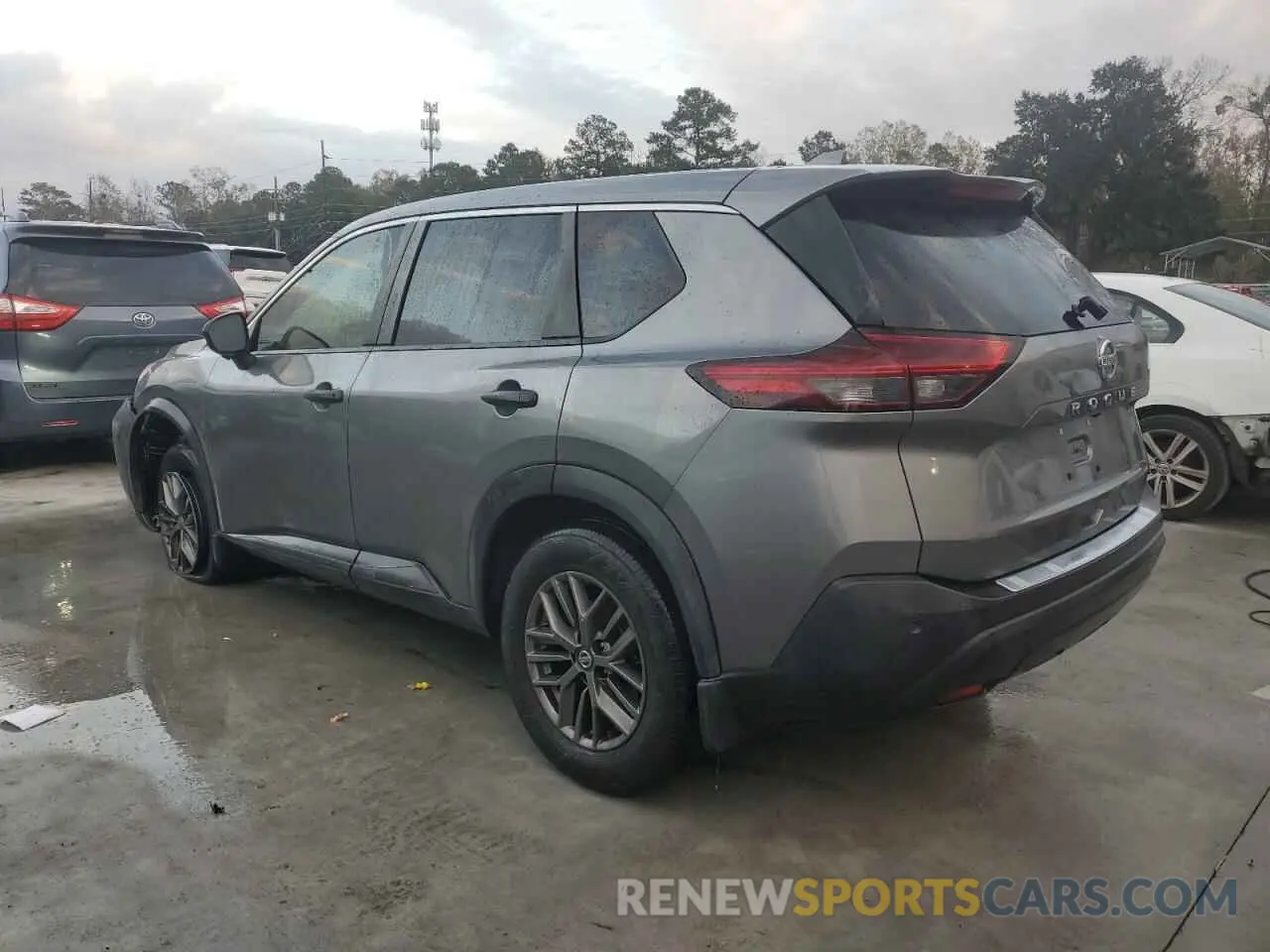 2 fotografías del automóvil dañado JN8AT3AA7MW002758 NISSAN ROGUE 2021