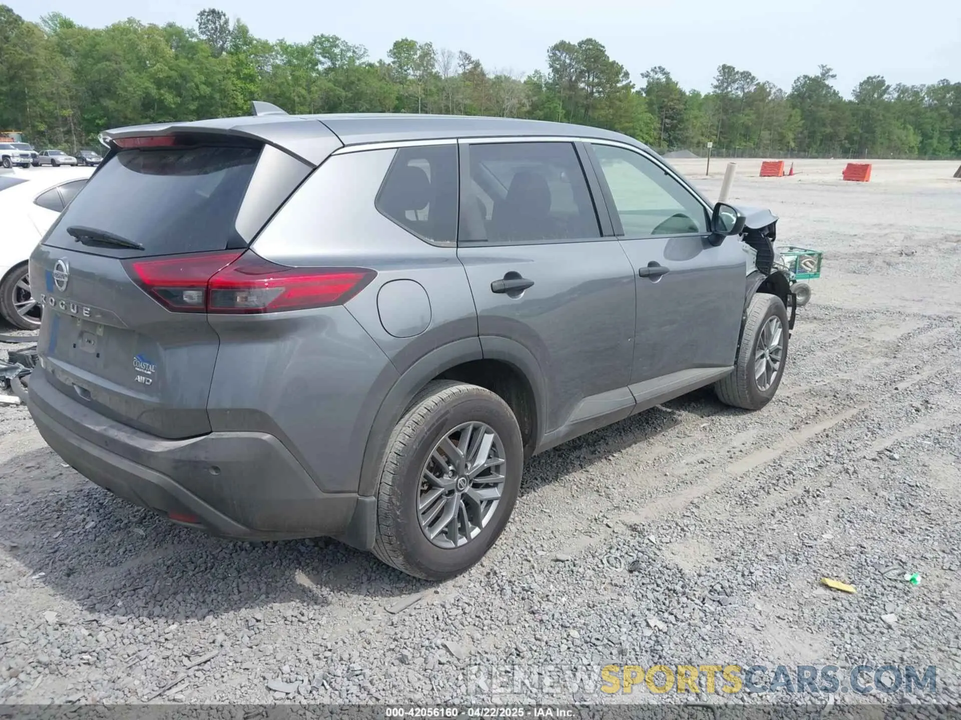 4 fotografías del automóvil dañado JN8AT3AB4MW200867 NISSAN ROGUE 2021