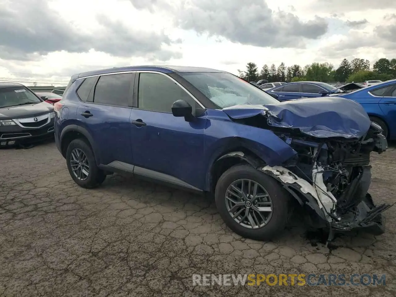 4 fotografías del automóvil dañado JN8AT3AB4MW226224 NISSAN ROGUE 2021