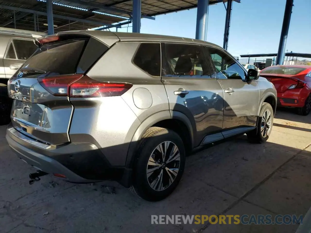 3 fotografías del automóvil dañado JN8AT3BA0MW018072 NISSAN ROGUE 2021