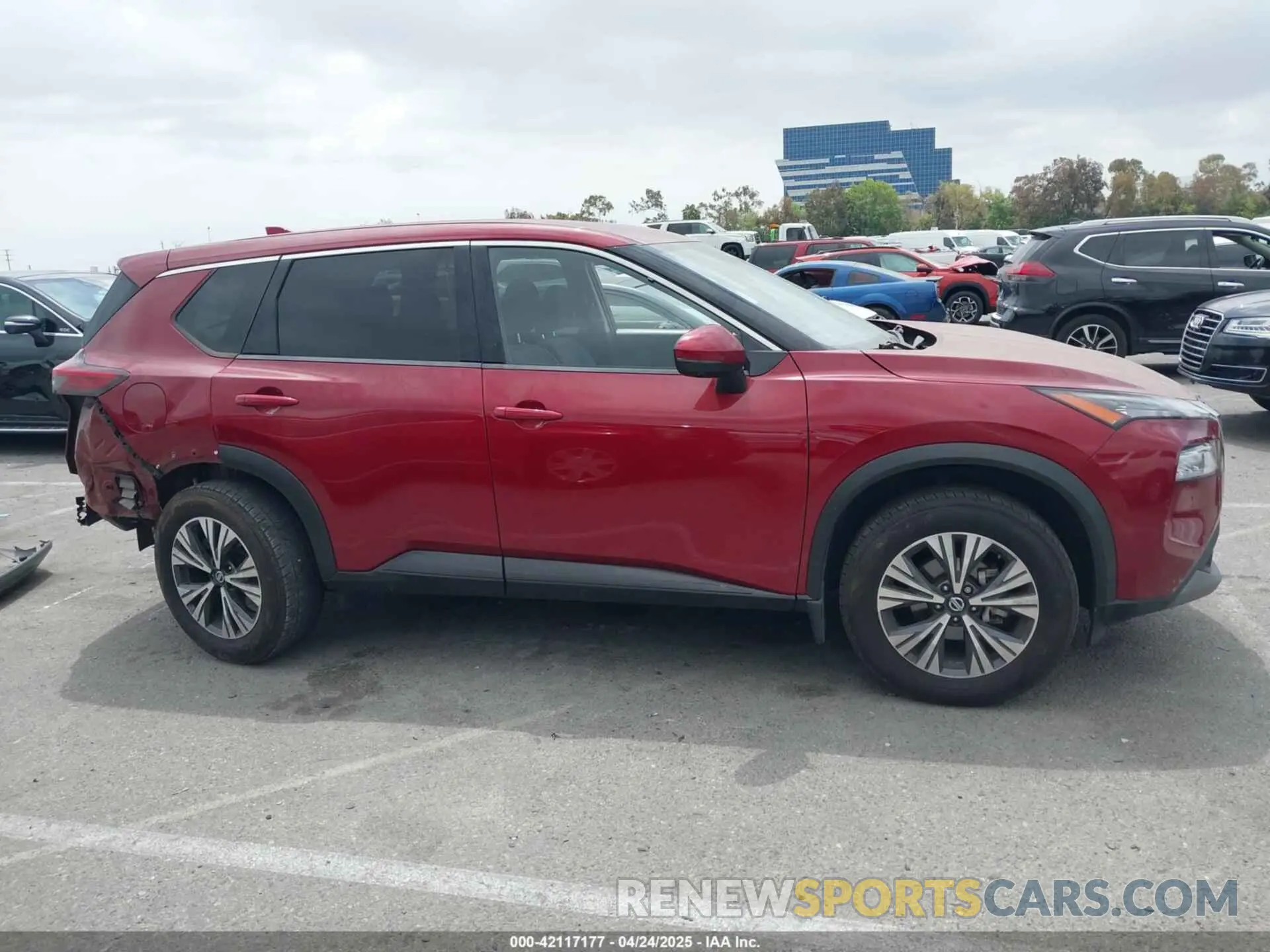 13 fotografías del automóvil dañado JN8AT3BA1MW008621 NISSAN ROGUE 2021