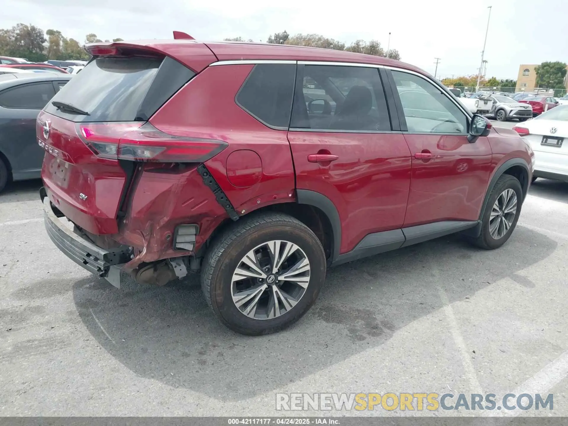 4 fotografías del automóvil dañado JN8AT3BA1MW008621 NISSAN ROGUE 2021