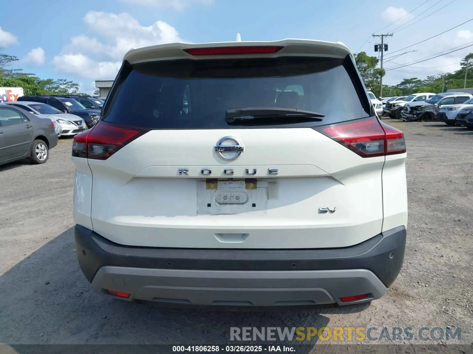 17 fotografías del automóvil dañado JN8AT3BA1MW018081 NISSAN ROGUE 2021