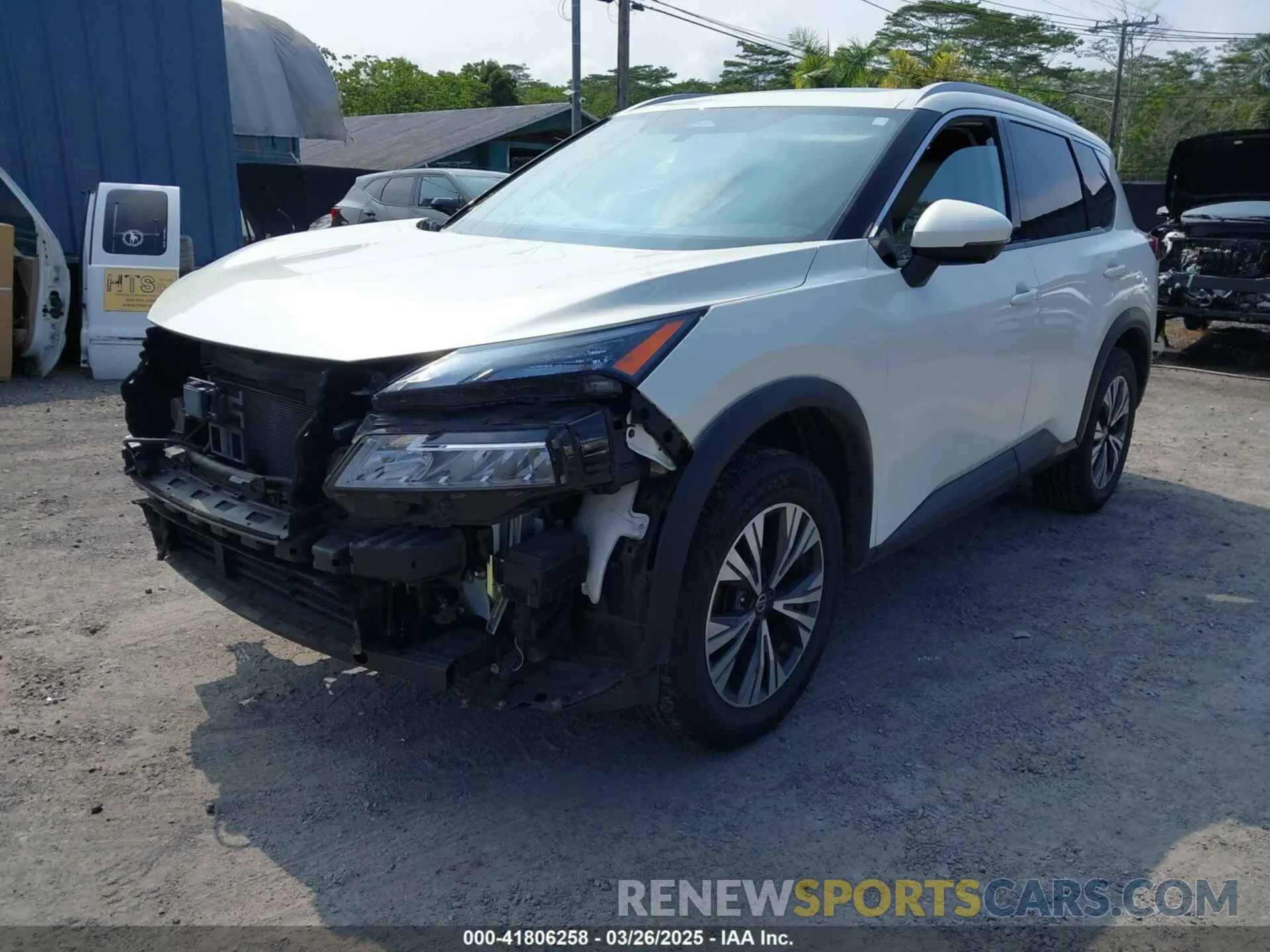 2 fotografías del automóvil dañado JN8AT3BA1MW018081 NISSAN ROGUE 2021