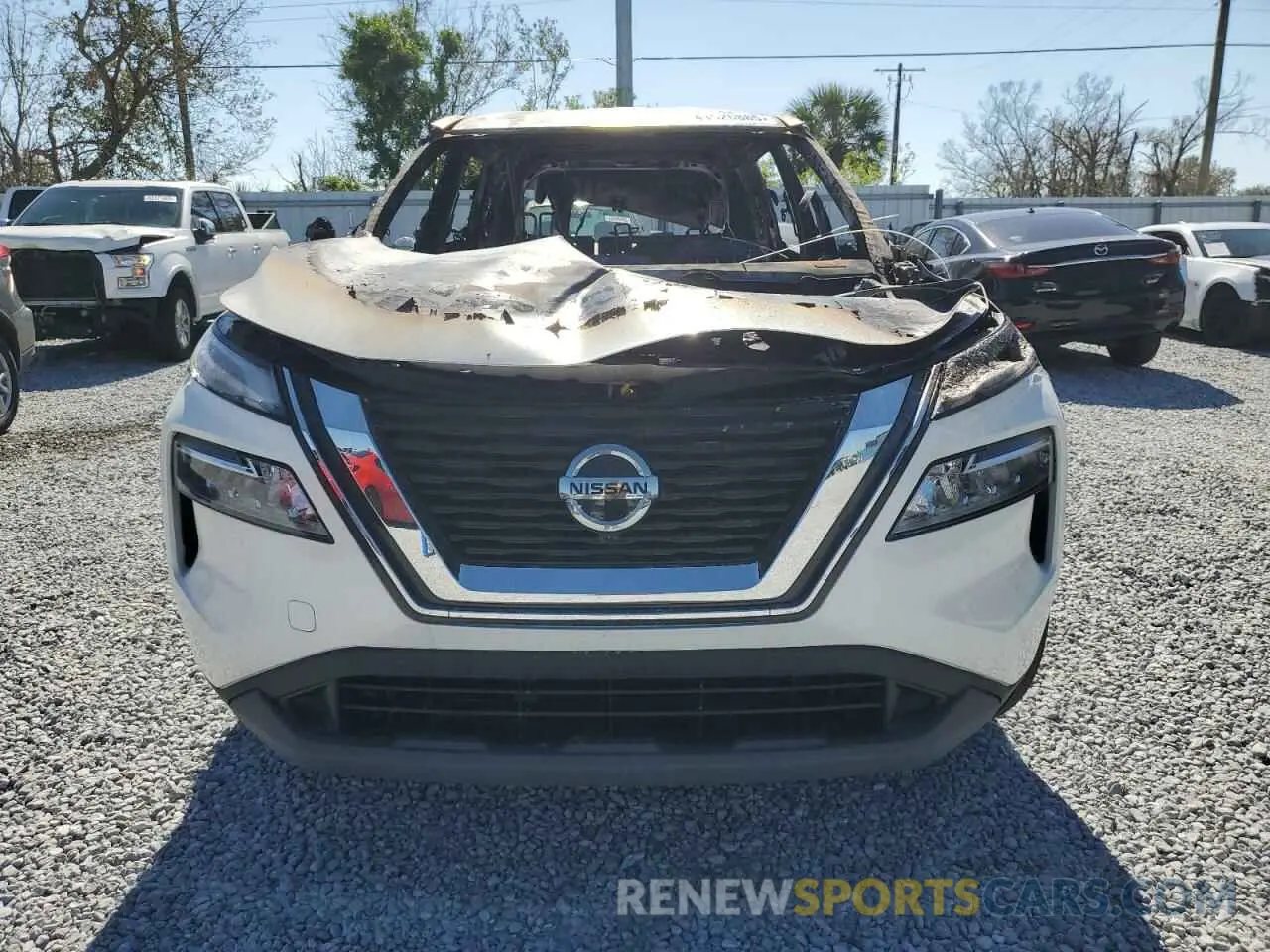 5 fotografías del automóvil dañado JN8AT3BA2MW010927 NISSAN ROGUE 2021