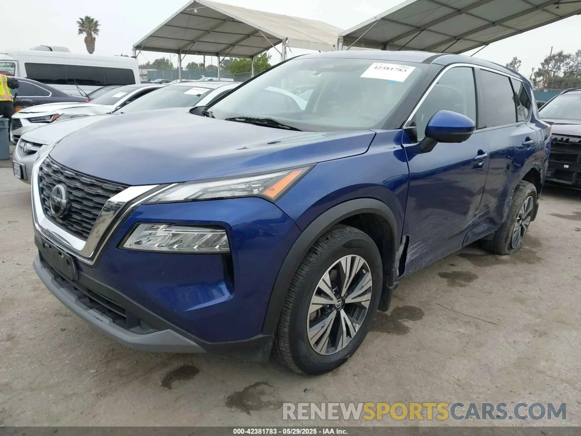 2 fotografías del automóvil dañado JN8AT3BA3MW011570 NISSAN ROGUE 2021