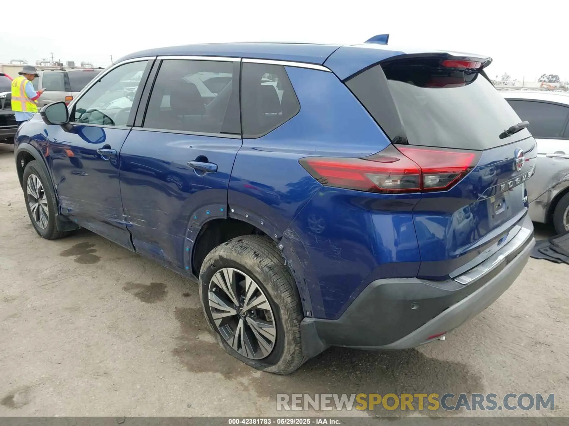 3 fotografías del automóvil dañado JN8AT3BA3MW011570 NISSAN ROGUE 2021