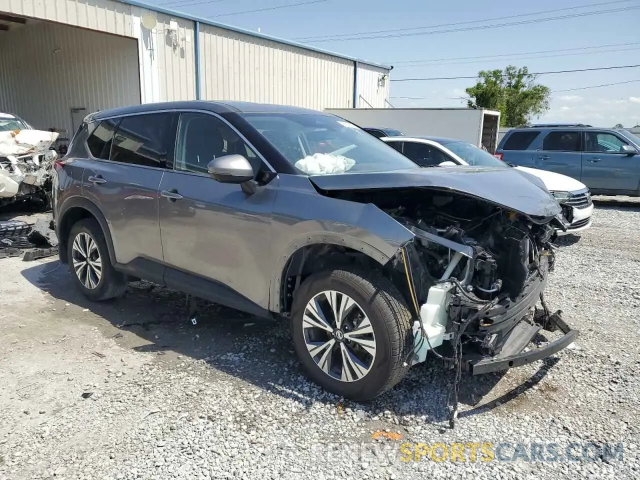 4 fotografías del automóvil dañado JN8AT3BA4MW000433 NISSAN ROGUE 2021