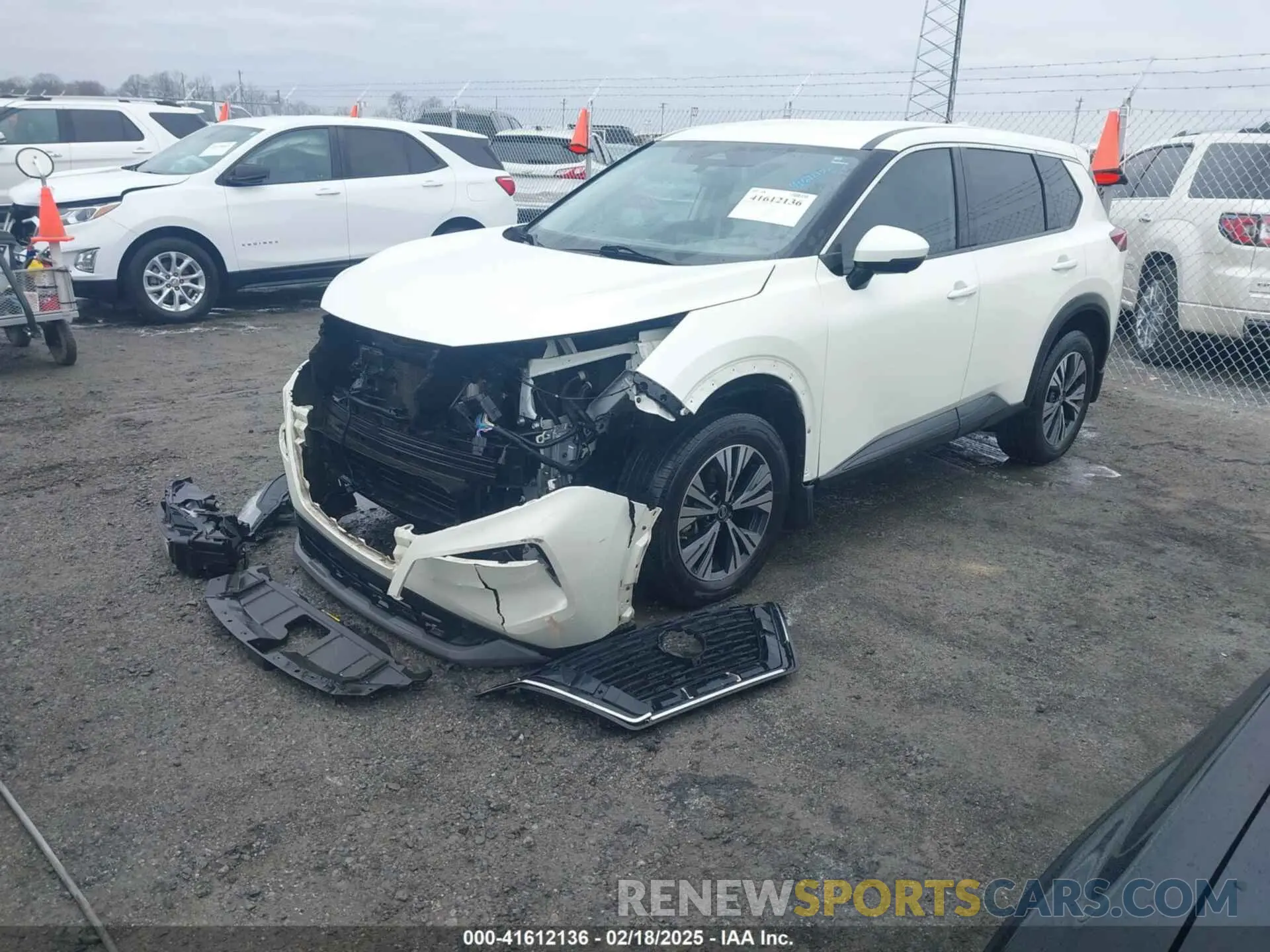 2 fotografías del automóvil dañado JN8AT3BA6MW012146 NISSAN ROGUE 2021