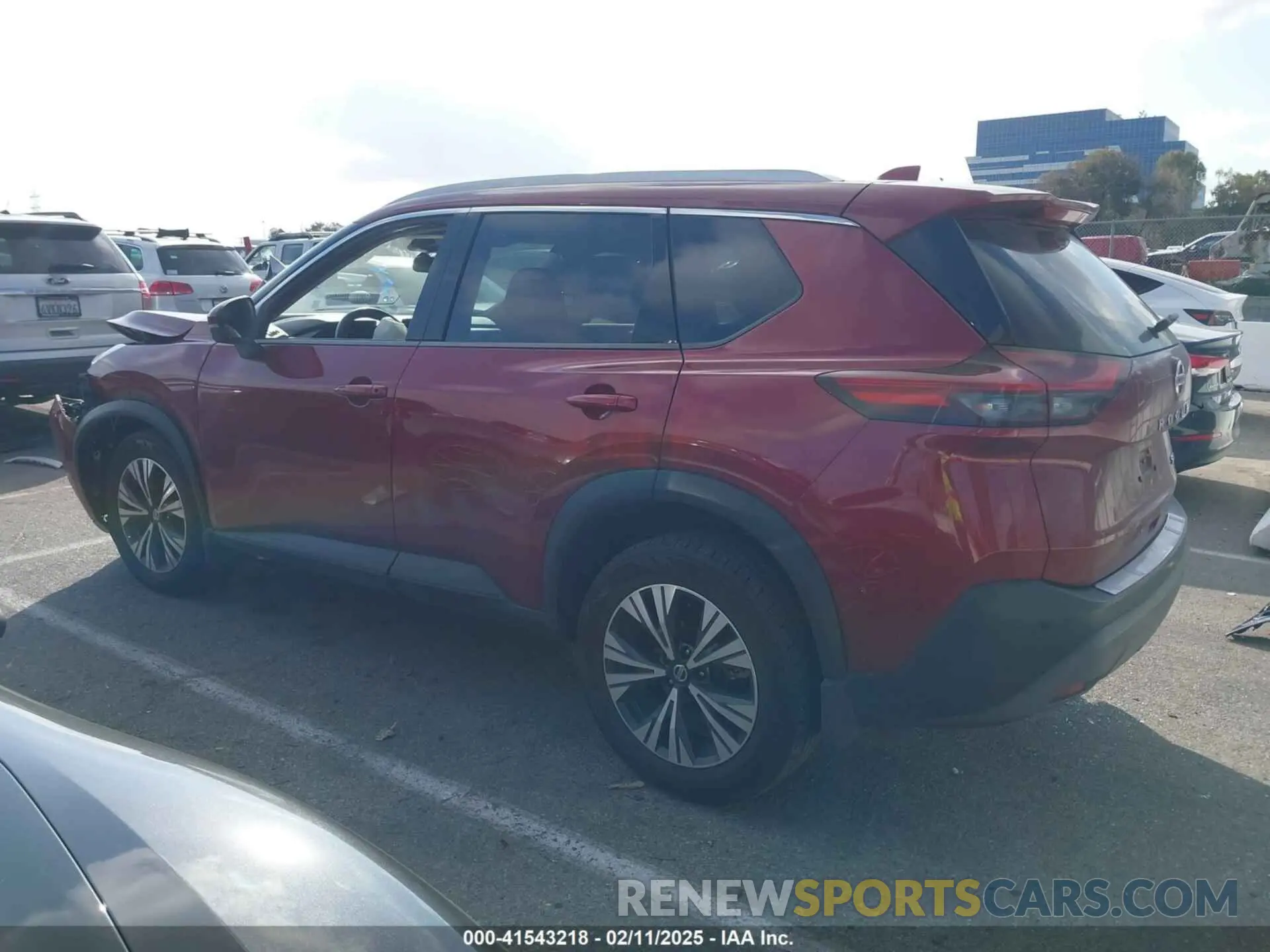 15 fotografías del automóvil dañado JN8AT3BA6MW022546 NISSAN ROGUE 2021