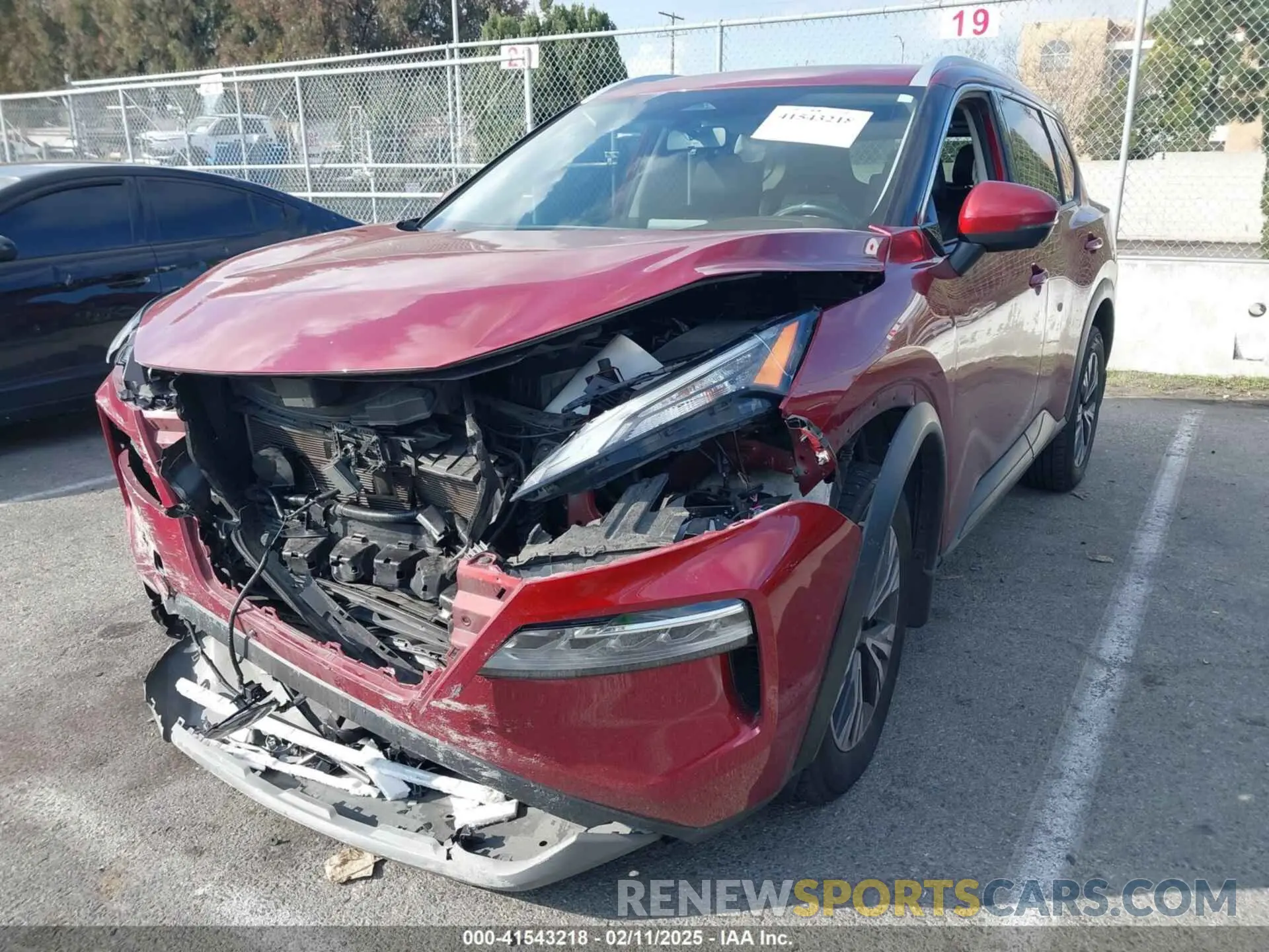 2 fotografías del automóvil dañado JN8AT3BA6MW022546 NISSAN ROGUE 2021