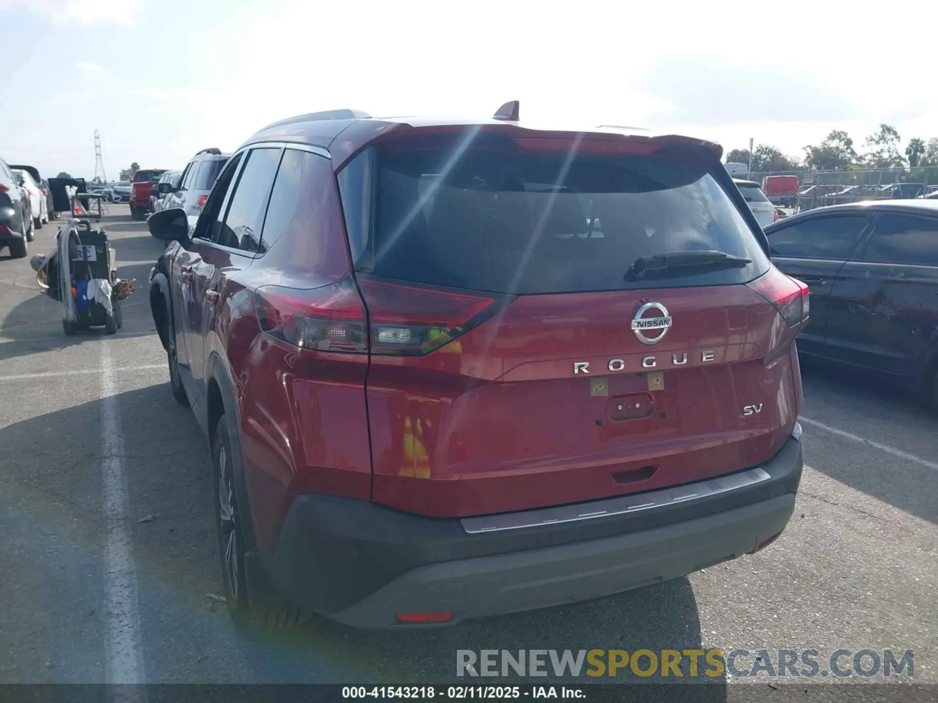 3 fotografías del automóvil dañado JN8AT3BA6MW022546 NISSAN ROGUE 2021