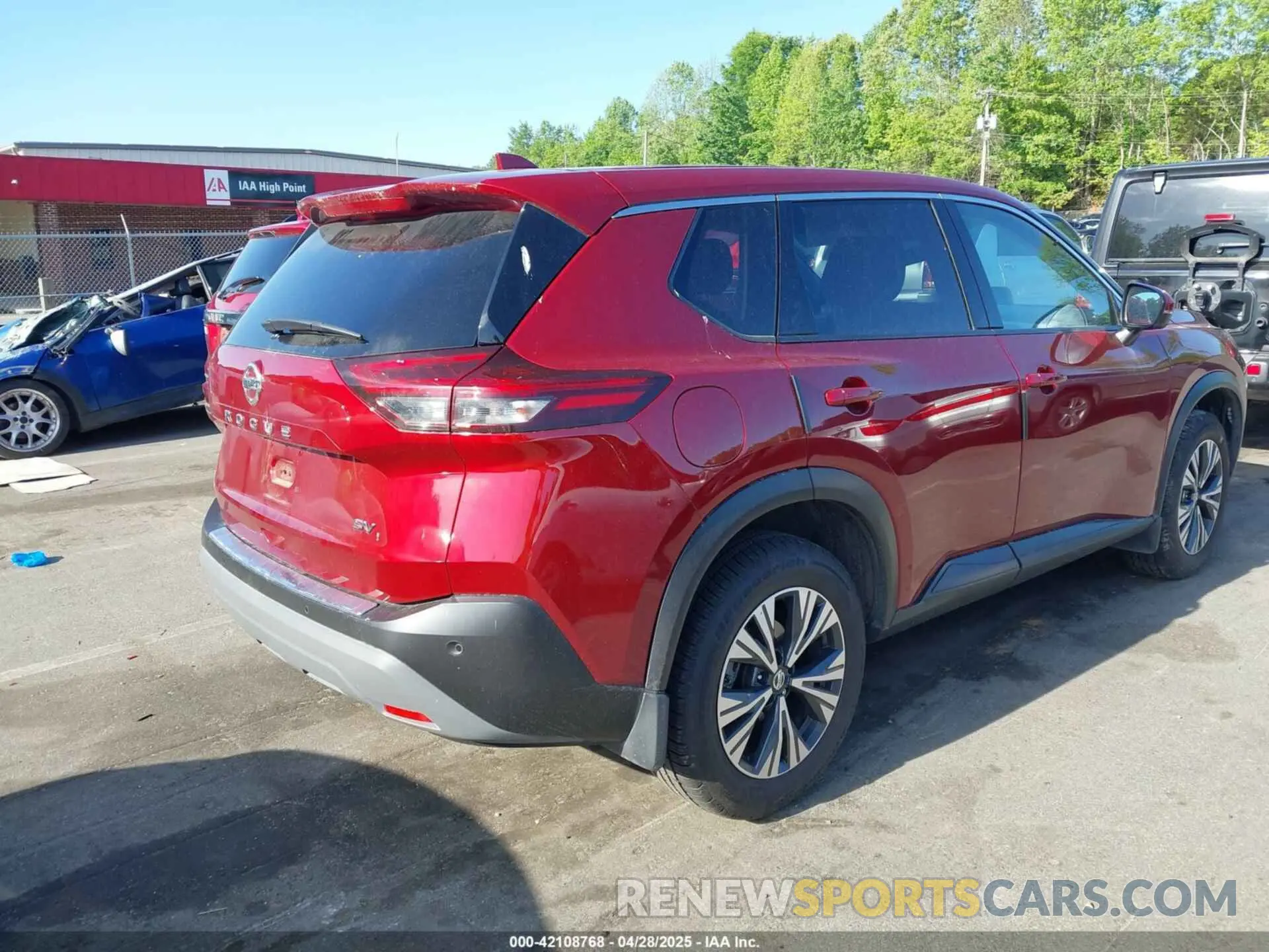4 fotografías del automóvil dañado JN8AT3BA7MW008431 NISSAN ROGUE 2021
