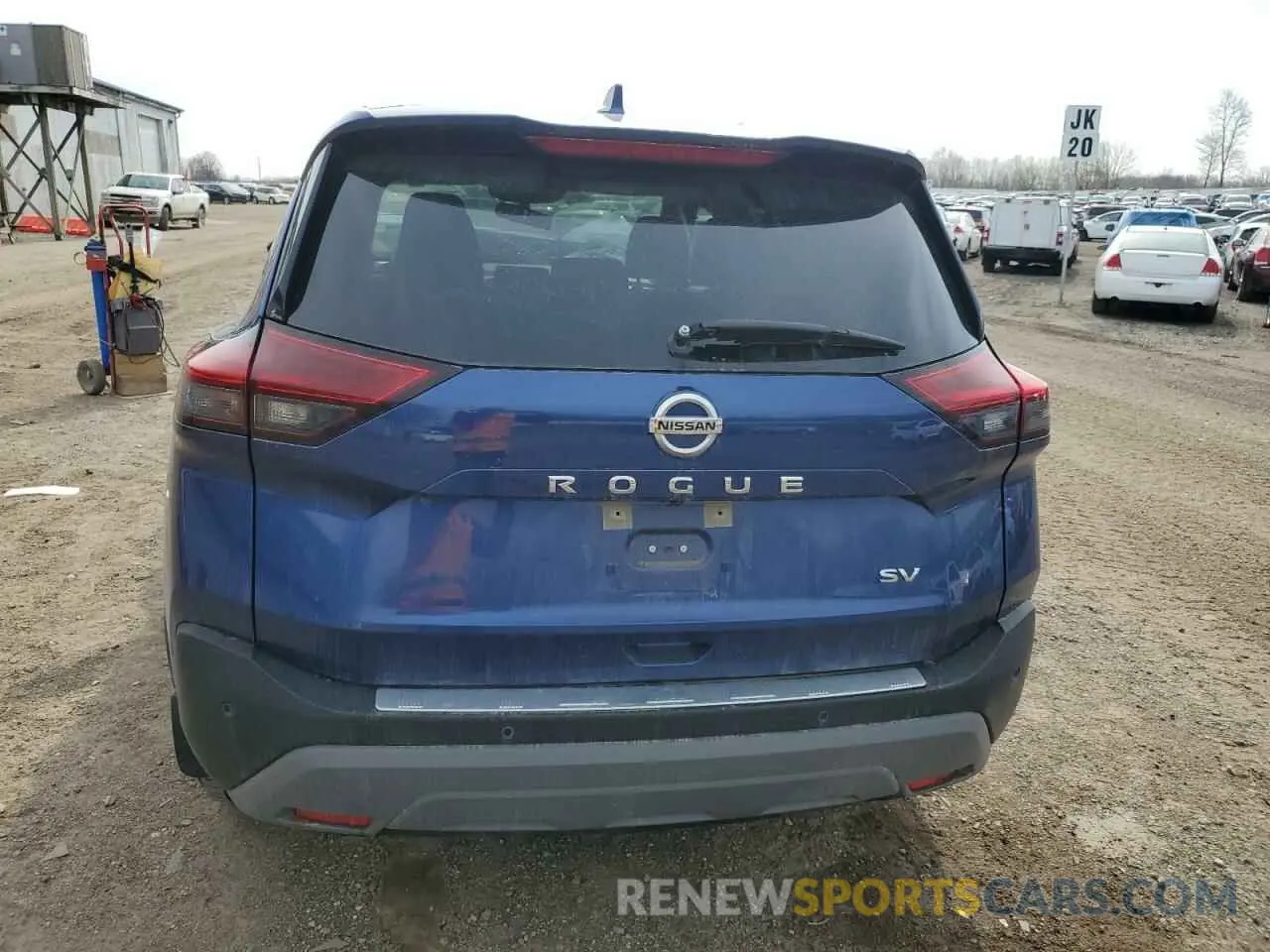 6 fotografías del automóvil dañado JN8AT3BA8MW007546 NISSAN ROGUE 2021