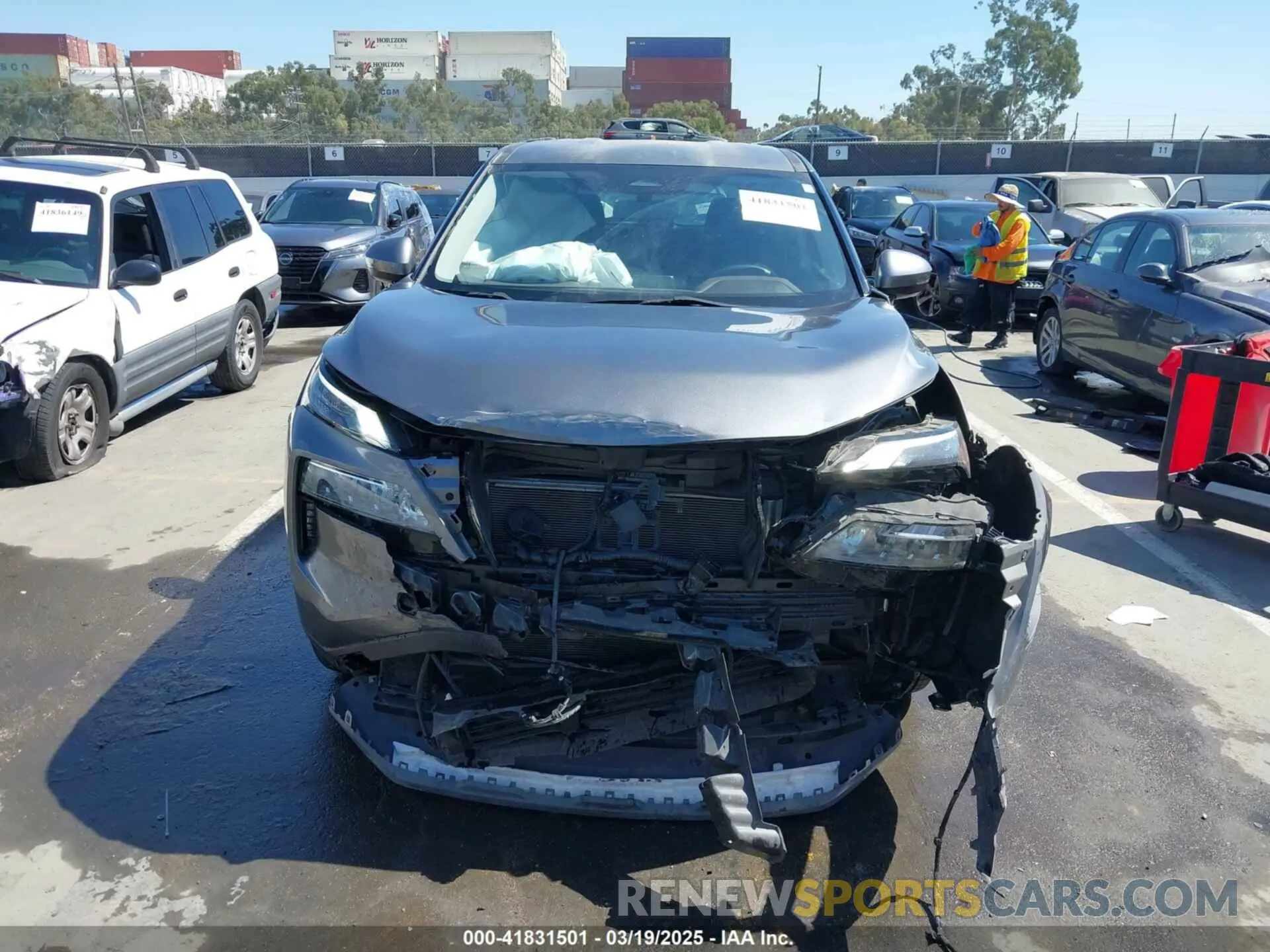 12 fotografías del automóvil dañado JN8AT3BA8MW018045 NISSAN ROGUE 2021