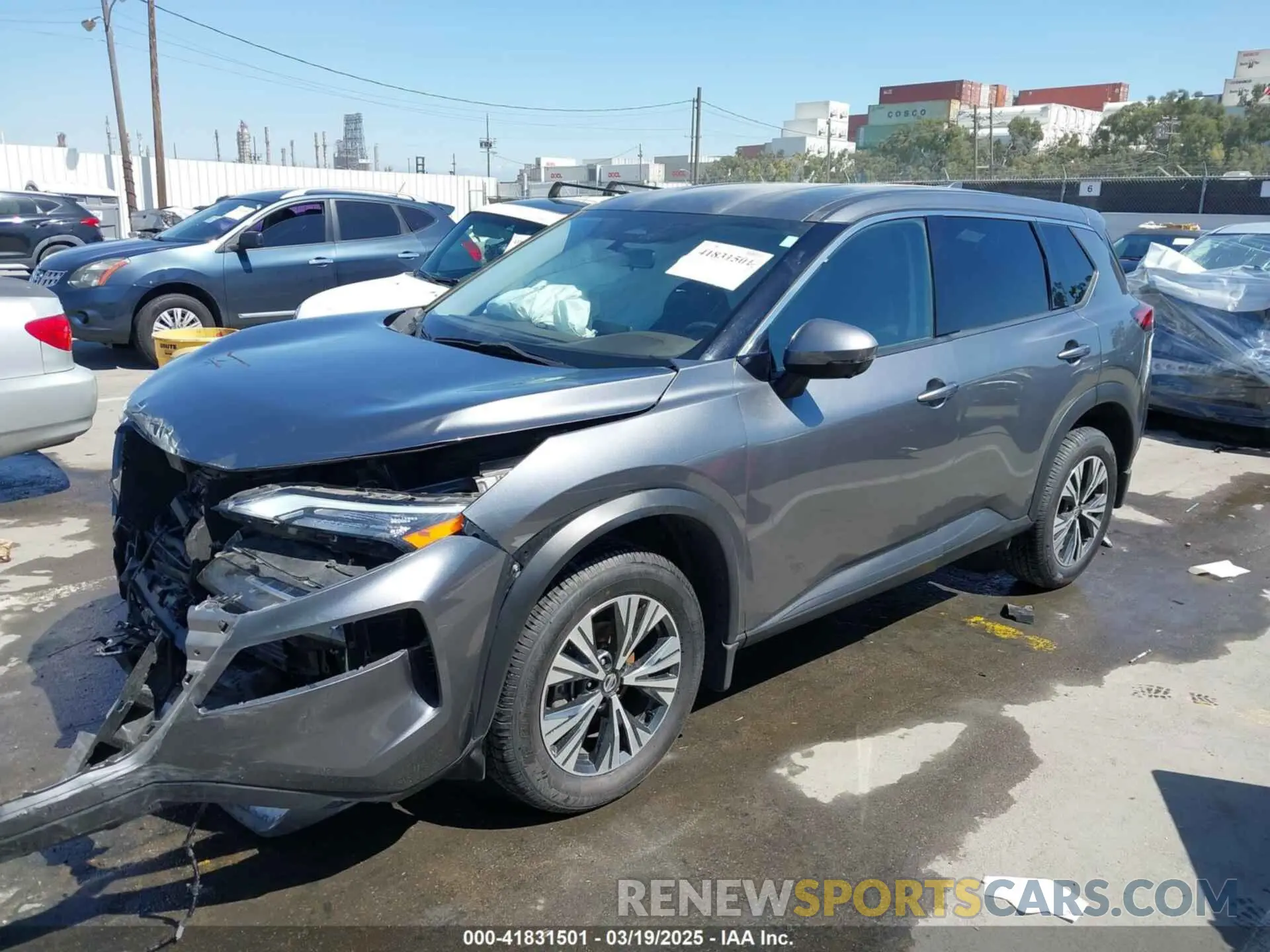 2 fotografías del automóvil dañado JN8AT3BA8MW018045 NISSAN ROGUE 2021