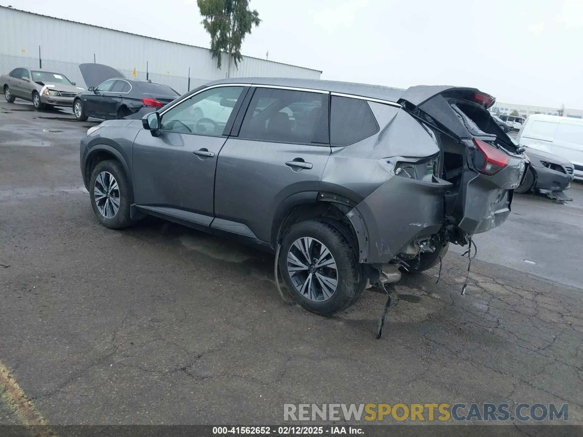 3 fotografías del automóvil dañado JN8AT3BA8MW025576 NISSAN ROGUE 2021
