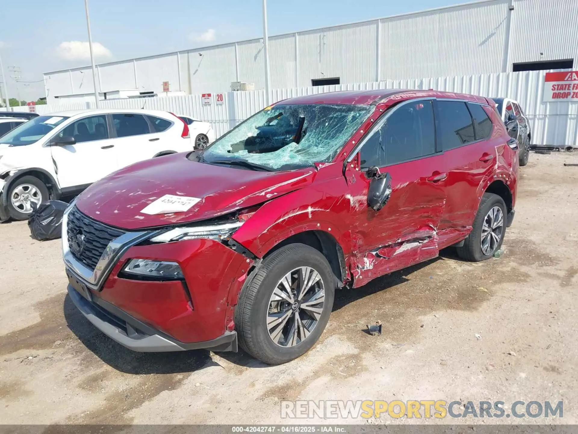 2 fotografías del automóvil dañado JN8AT3BAXMW009086 NISSAN ROGUE 2021