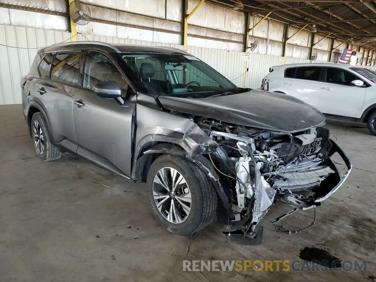 4 fotografías del automóvil dañado JN8AT3BB0MW204543 NISSAN ROGUE 2021