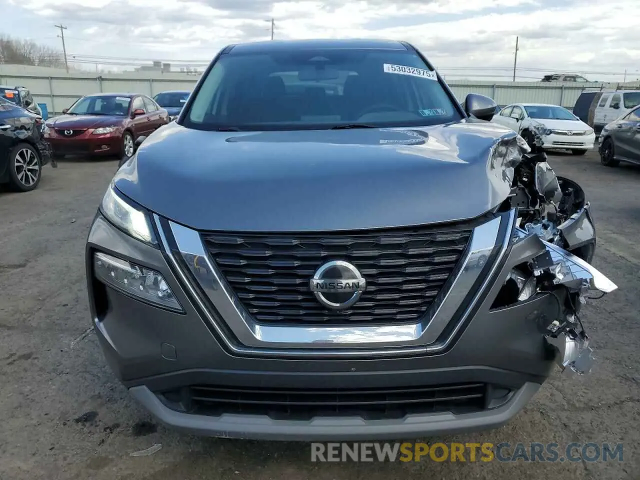 5 fotografías del automóvil dañado JN8AT3BB0MW209743 NISSAN ROGUE 2021