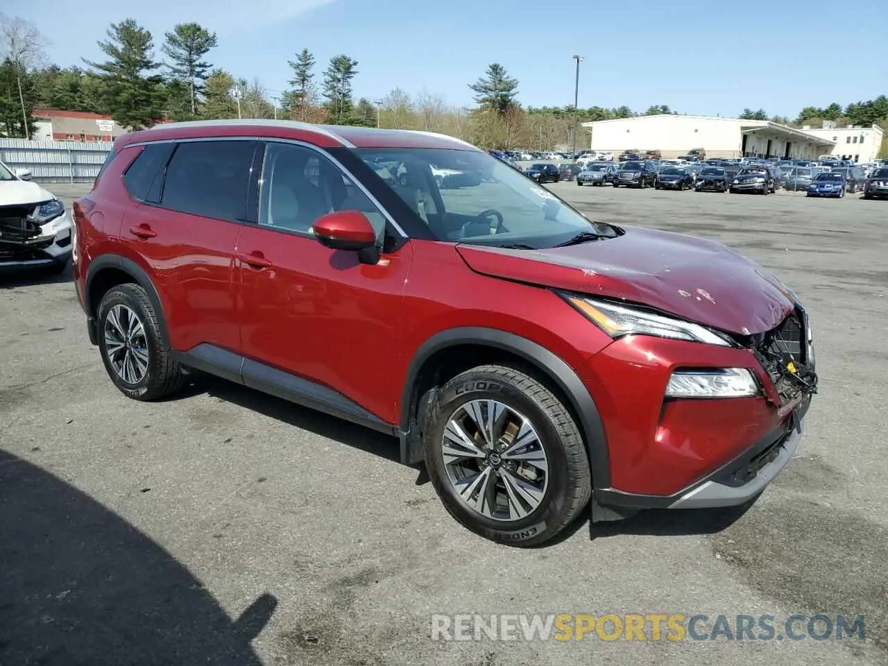 4 fotografías del automóvil dañado JN8AT3BB1MW220184 NISSAN ROGUE 2021