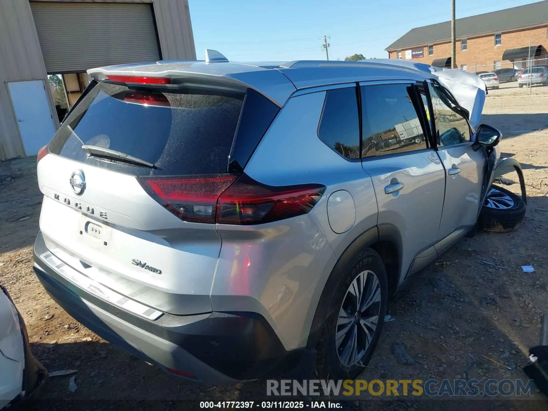4 fotografías del automóvil dañado JN8AT3BB1MW235770 NISSAN ROGUE 2021