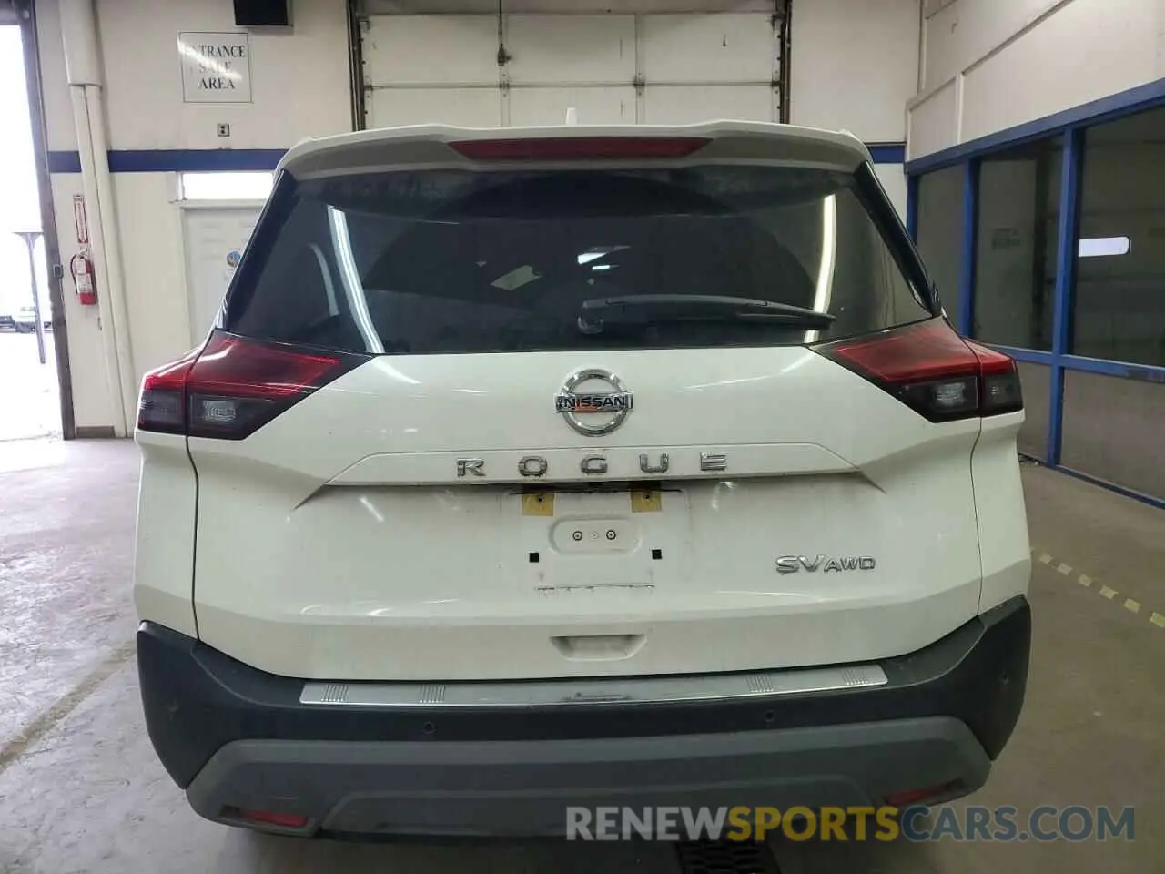 6 fotografías del automóvil dañado JN8AT3BB3MW234135 NISSAN ROGUE 2021
