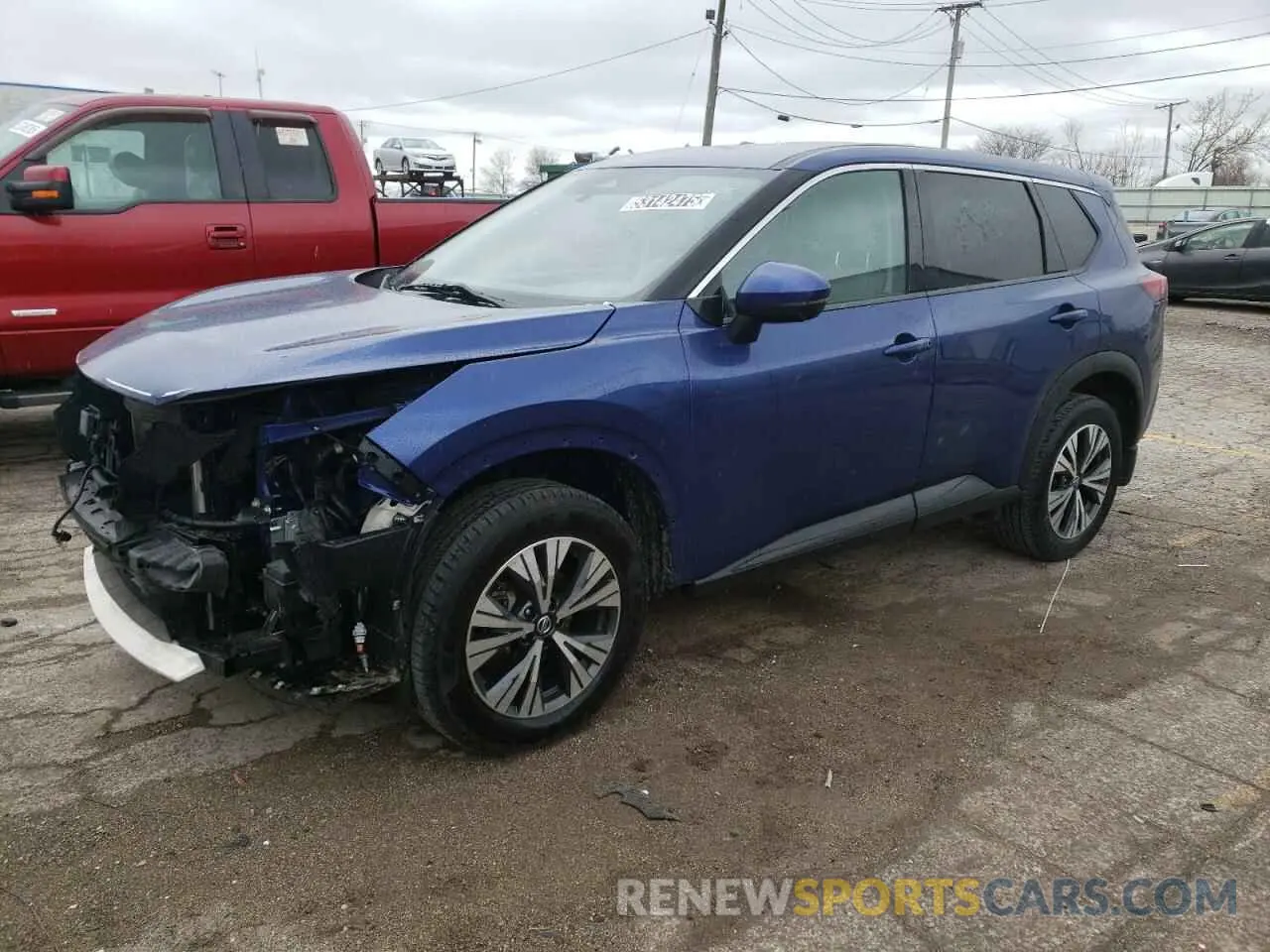 1 fotografías del automóvil dañado JN8AT3BB5MW224111 NISSAN ROGUE 2021