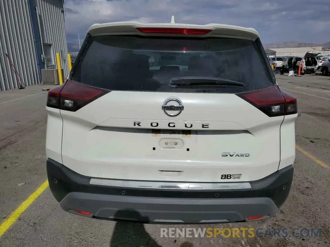 6 fotografías del automóvil dañado JN8AT3BB5MW234640 NISSAN ROGUE 2021