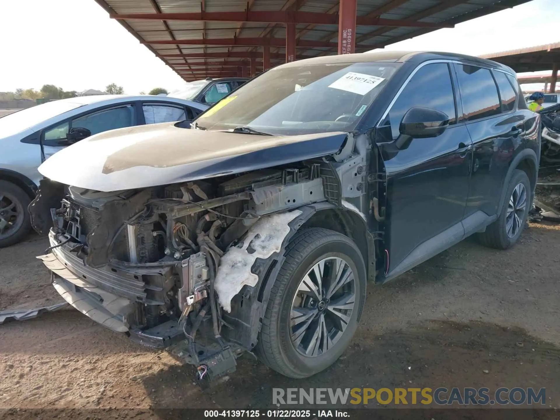 2 fotografías del automóvil dañado JN8AT3BB7MW227687 NISSAN ROGUE 2021