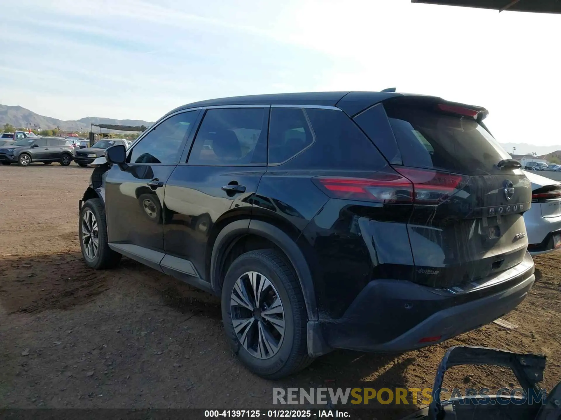 3 fotografías del automóvil dañado JN8AT3BB7MW227687 NISSAN ROGUE 2021