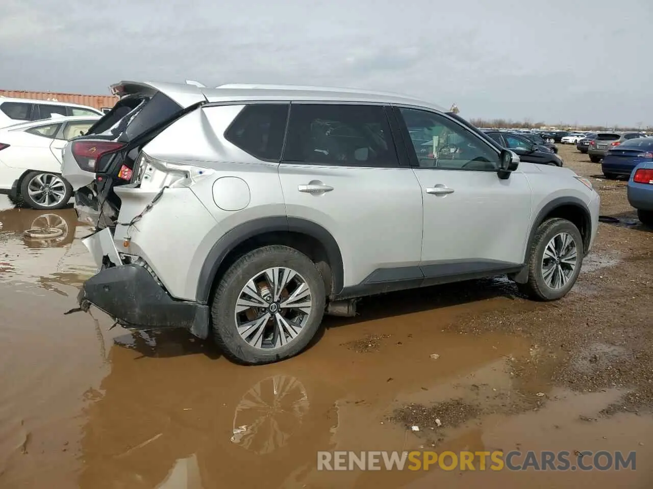 3 fotografías del automóvil dañado JN8AT3BB8MW216116 NISSAN ROGUE 2021