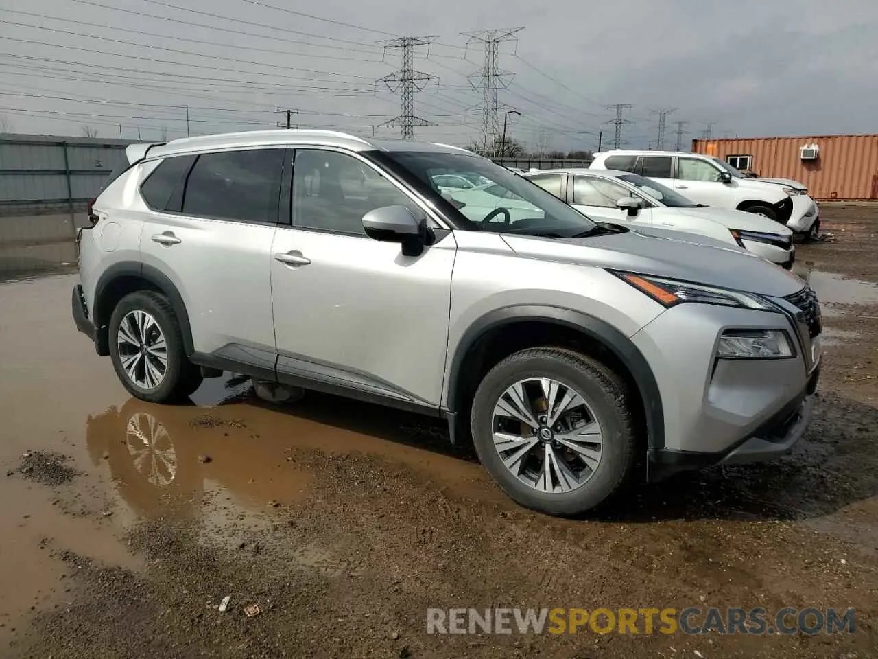 4 fotografías del automóvil dañado JN8AT3BB8MW216116 NISSAN ROGUE 2021