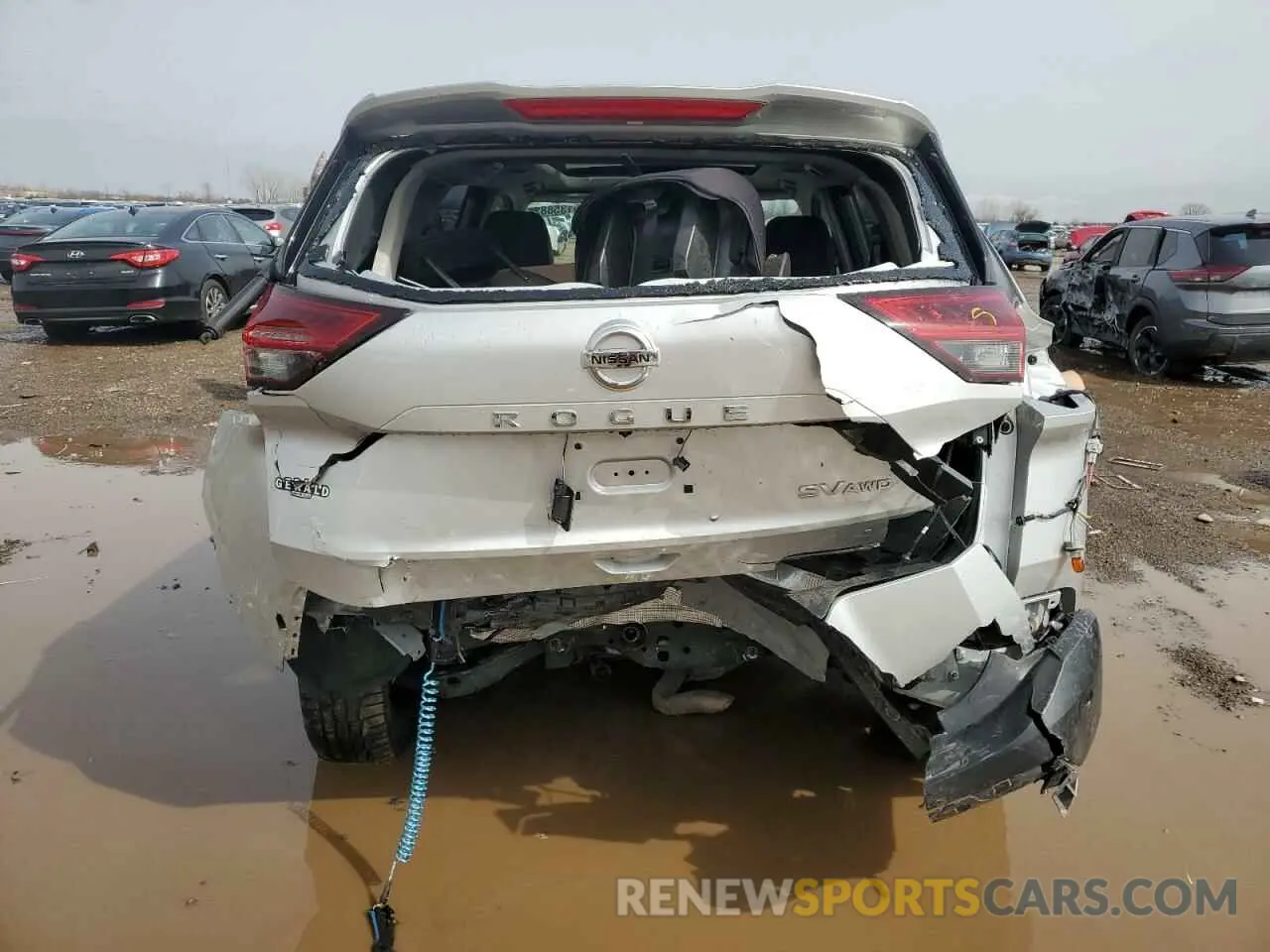 6 fotografías del automóvil dañado JN8AT3BB8MW216116 NISSAN ROGUE 2021