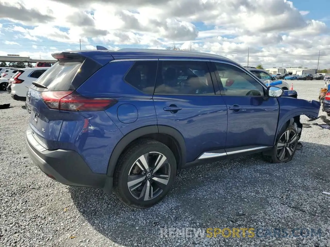 3 fotografías del automóvil dañado JN8AT3CA0MW013033 NISSAN ROGUE 2021