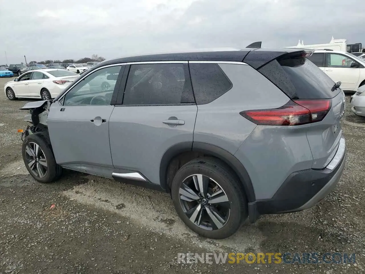 2 fotografías del automóvil dañado JN8AT3CA0MW020175 NISSAN ROGUE 2021