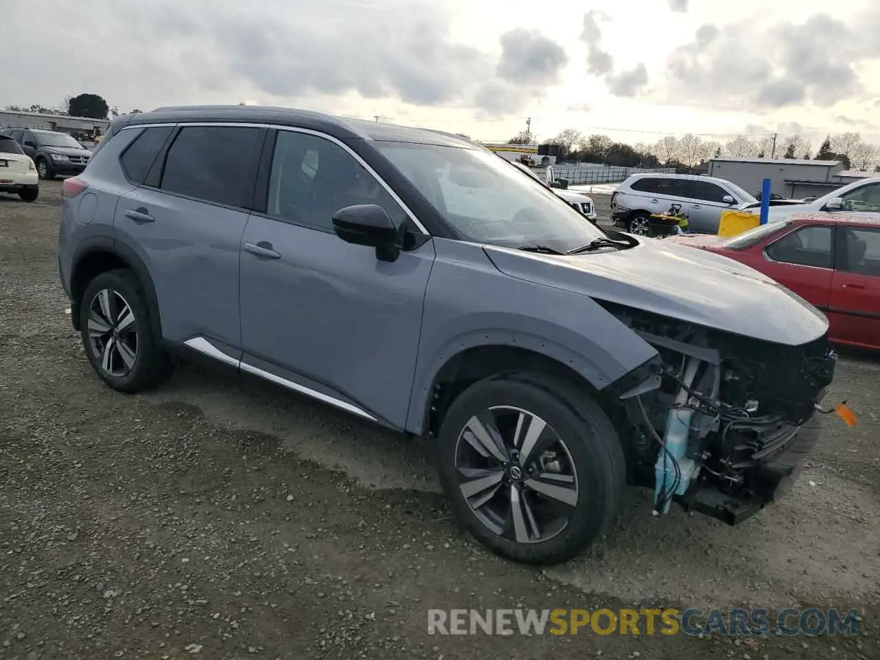 4 fotografías del automóvil dañado JN8AT3CA0MW020175 NISSAN ROGUE 2021