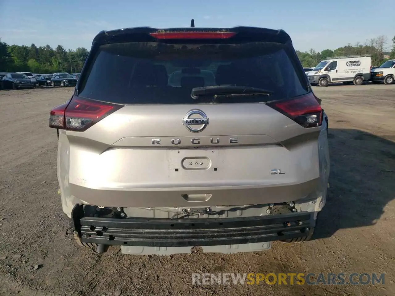 6 fotografías del automóvil dañado JN8AT3CA3MW012829 NISSAN ROGUE 2021