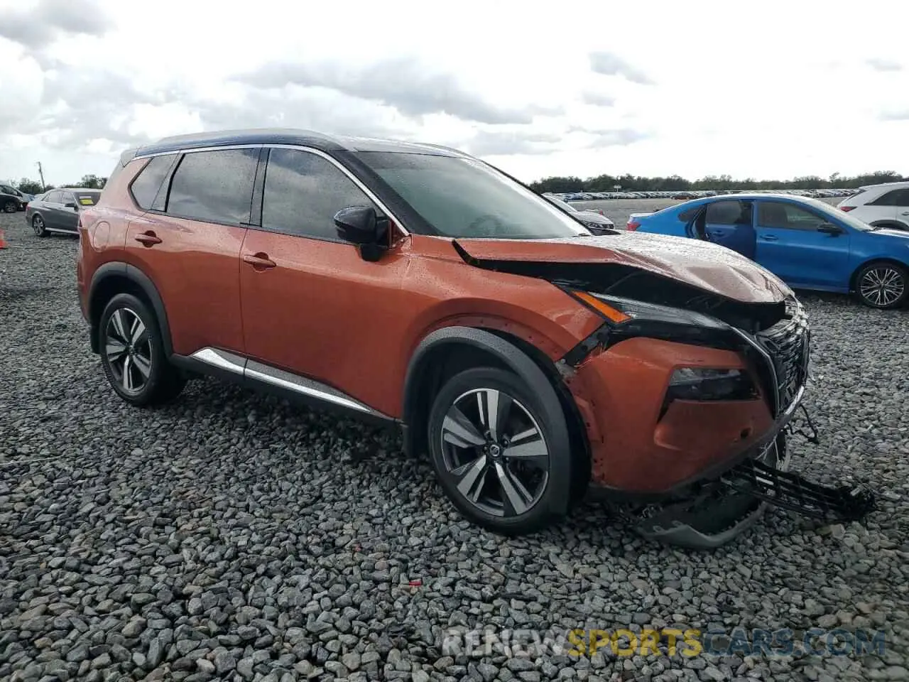 4 fotografías del automóvil dañado JN8AT3CA3MW014600 NISSAN ROGUE 2021