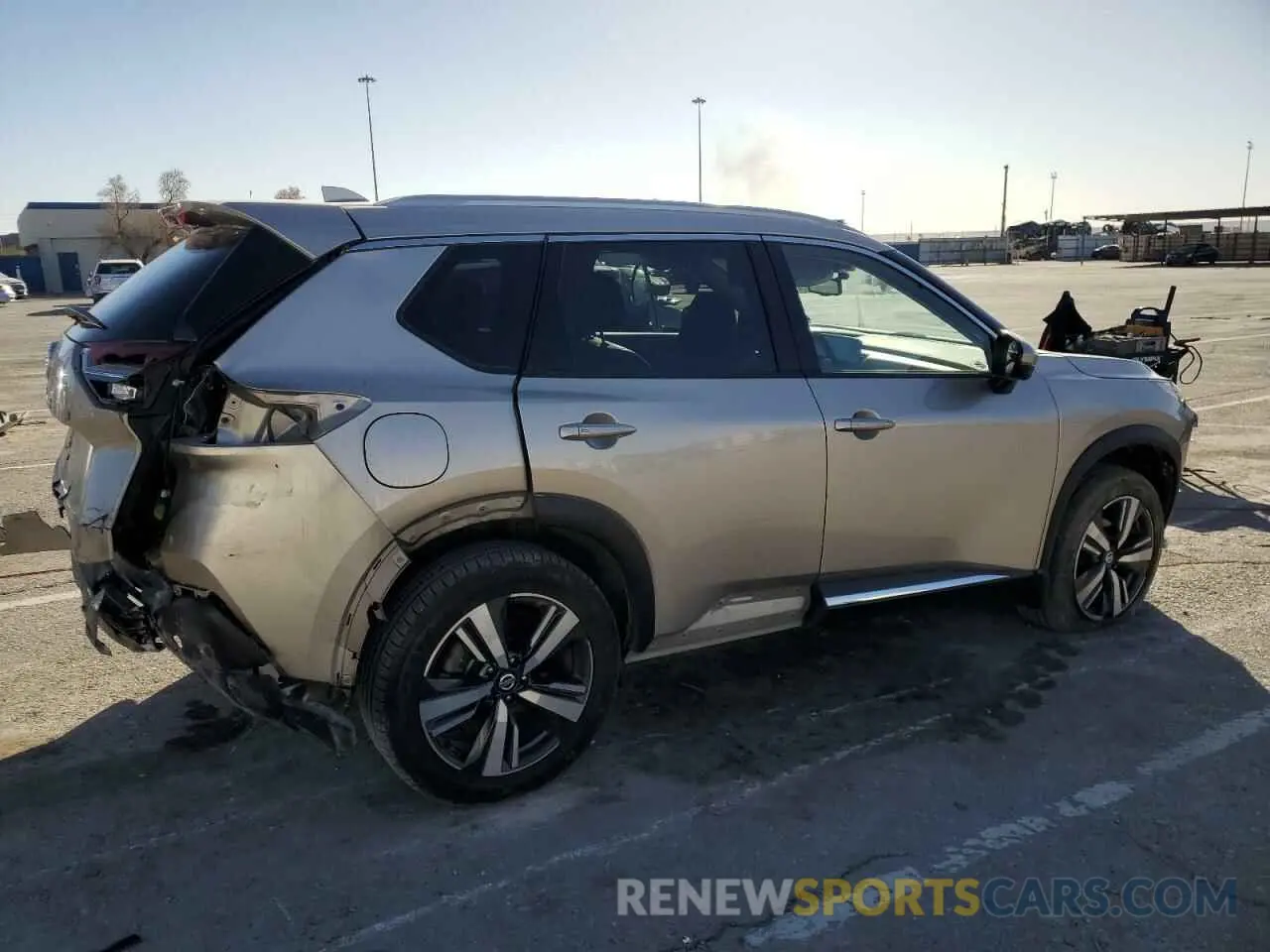 3 fotografías del automóvil dañado JN8AT3CA6MW021038 NISSAN ROGUE 2021