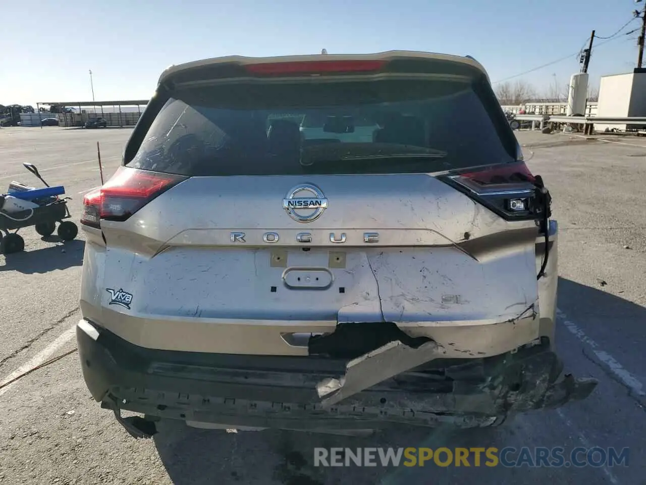 6 fotografías del automóvil dañado JN8AT3CA6MW021038 NISSAN ROGUE 2021