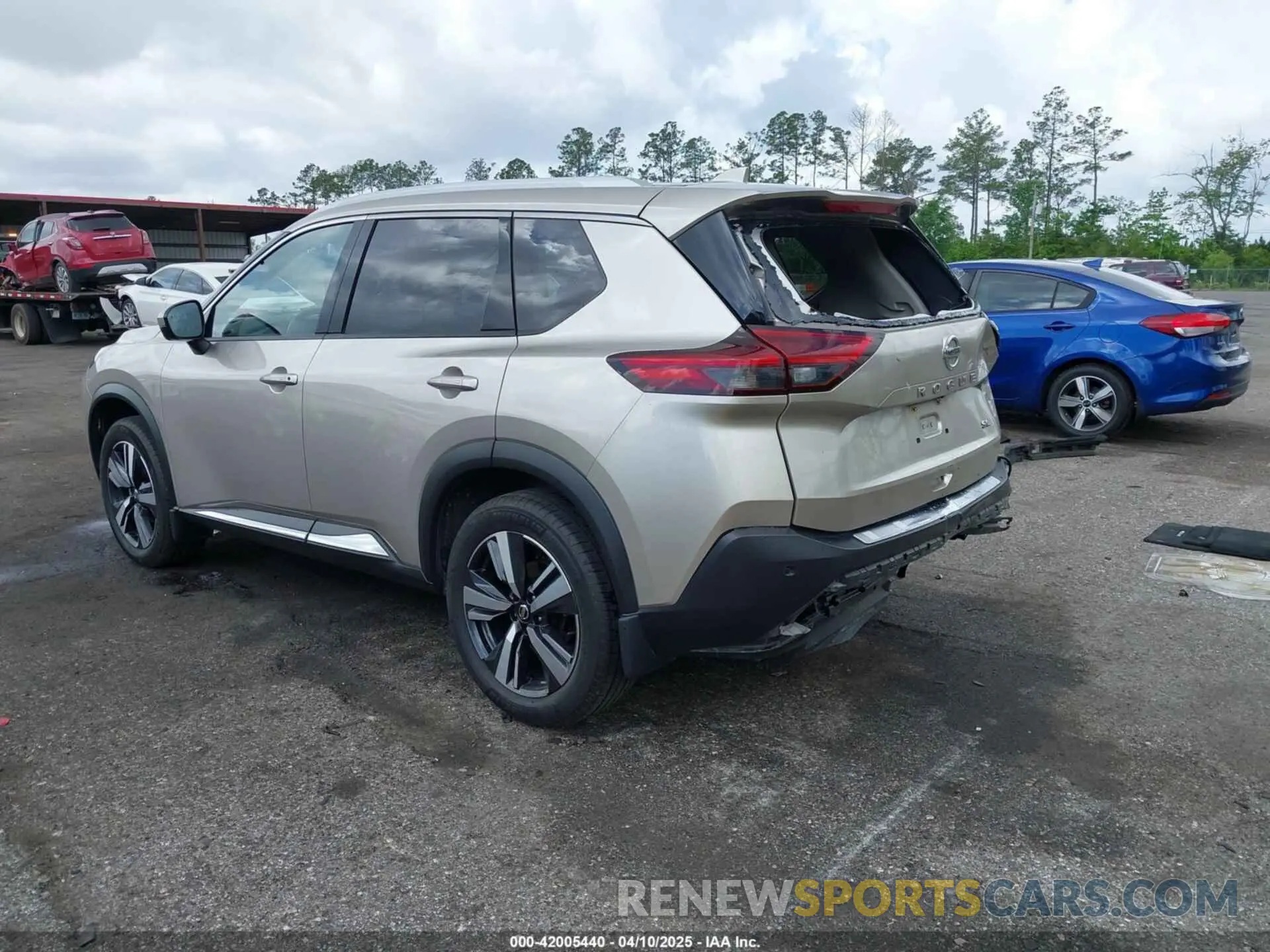 3 fotografías del automóvil dañado JN8AT3CA6MW027633 NISSAN ROGUE 2021