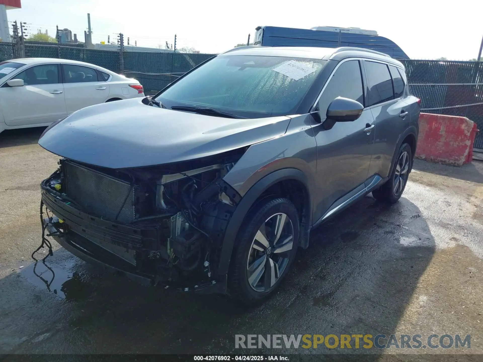 2 fotografías del automóvil dañado JN8AT3CB6MW239652 NISSAN ROGUE 2021