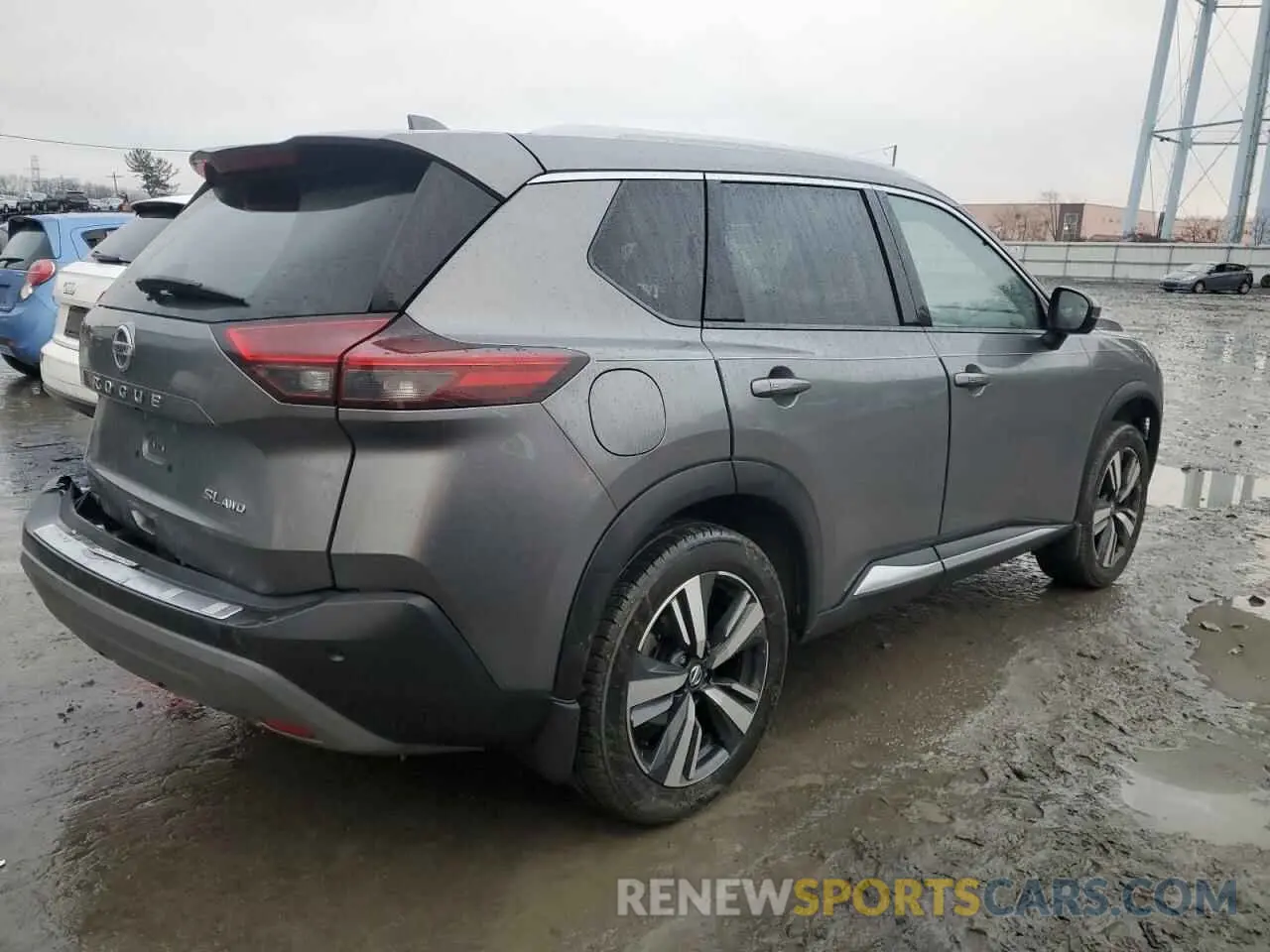 3 fotografías del automóvil dañado JN8AT3CB8MW240138 NISSAN ROGUE 2021