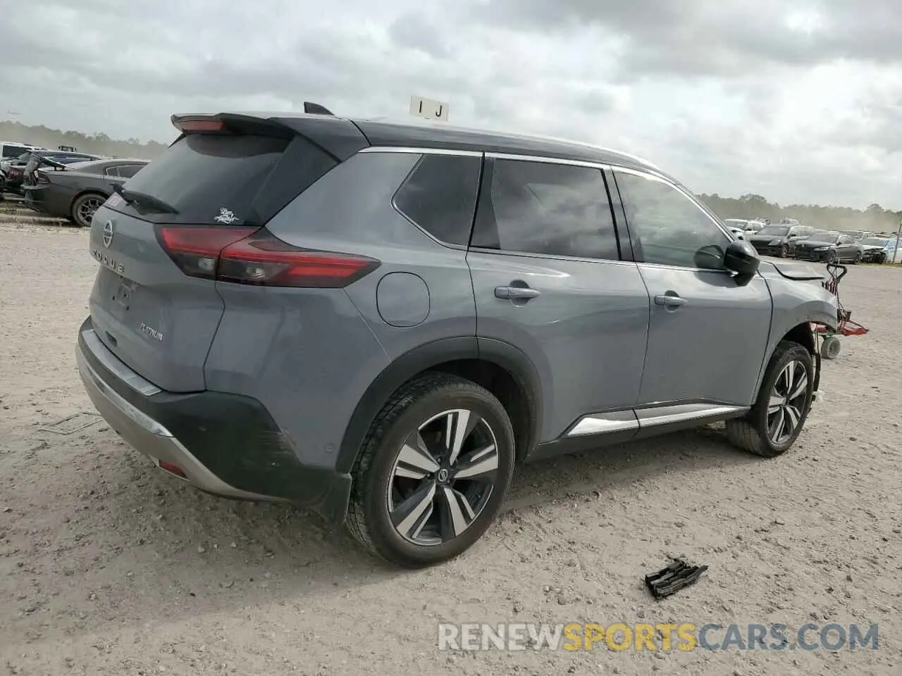 3 fotografías del automóvil dañado JN8AT3DC1MW100780 NISSAN ROGUE 2021