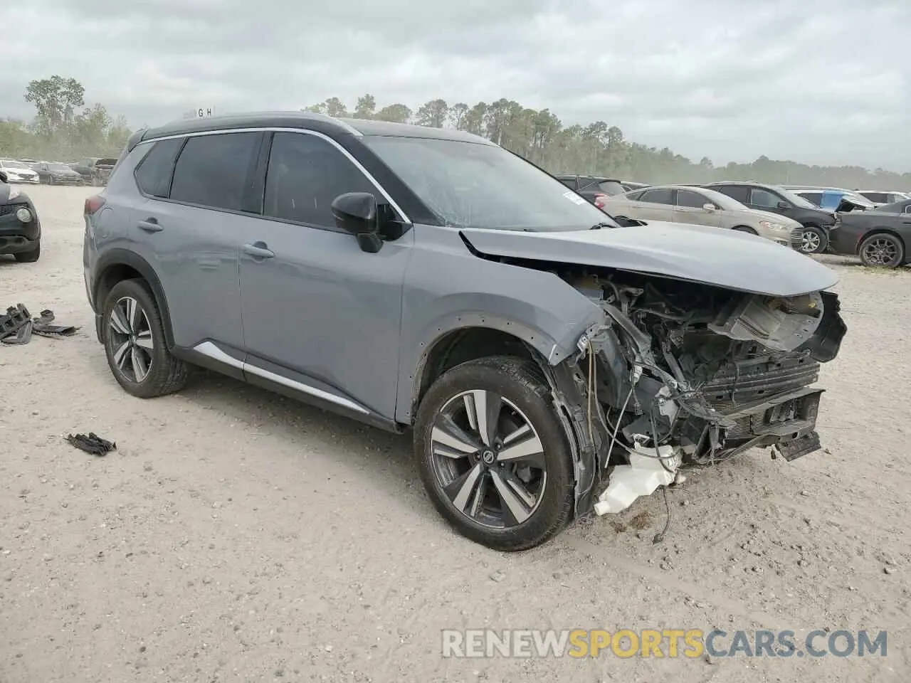4 fotografías del automóvil dañado JN8AT3DC1MW100780 NISSAN ROGUE 2021